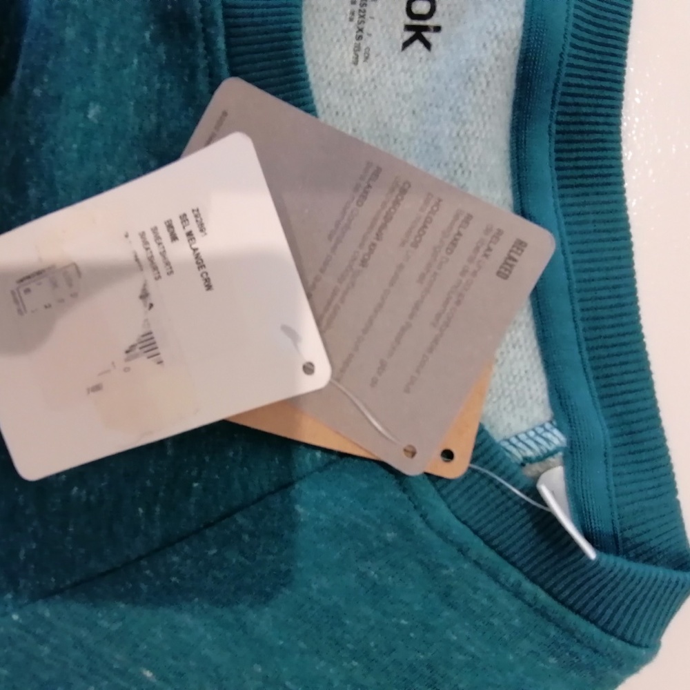 REEBOK Teal Boatneck Pullover BNWT - Picture 8 of 9